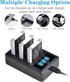 NB-6L NB-6LH Battery and 3 Slots LED Display Charger Replacement for Canon PowerShot D10 D20 ELPH 500 HS S90 S95 S120 SD770 SD980 SD1200 SD1300 SD...