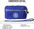 Women's Nylon Smartphone Wristlets Bag Three Zipper Long Clutch Wallets Purses for Cellphone/Card/Cash/Coin/Bills...