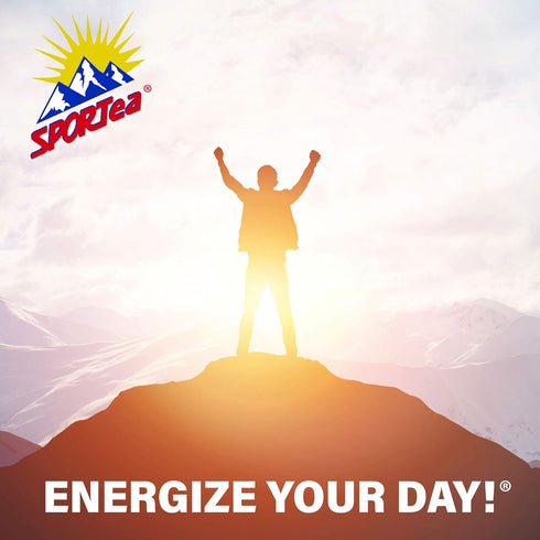SPORTea Hot | Natural Decaf Energy Drink w/Yerba Mate, Siberian Ginseng, Green & Black Tea, Electrolytes | Stress Fighter | Healthy, Easy Choice |...