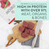 Meow Air Dried Cat Food - Venison Recipe, High Protein Dry Cat Food, Use as a Complete Diet, Topper, Mixer, or as Cat Training Treats, All Life St...