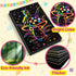 Scratch Paper Art Gifts: Rainbow Scratch Off Art-Craft Supplies Kits Pad for 3 4 5 6 7 8 Year Old Boys Girls Toys for Birthday Christmas Halloween...