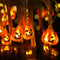 Pumpkin String Lights 20ft 30 LED Halloween Decorative Light Pumpkin Decorative String Light String Light Waterproof Halloween Lights 2 Modes for ...