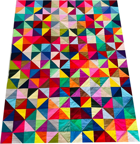50pcs 10" x 10" Cotton Quilting Fabric Squares Fat Quarter Bundles Fabric for DIY Craft Patchwork,Solid...