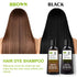 Black Hair Dye Shampoo - 3 in 1 Natural Plant Bubble Dye Hair Care Shampoo for All Hair Types - Grey Coverage Shampoo with Herbal Ingredients - 10...
