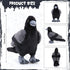 Aoriher 12 Inch Crow Plush Stuffed Animal Soft Black Fluffy Plush Toy Realistic Bird Stuffed Animal for Home Decoration Pet Party Favors Animal Co...