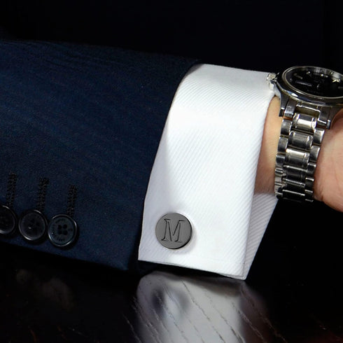 JOERICA Initial Cufflinks for Men and Tie Clip Set for Men Alphabet Letter Wallet Tie Clips and Cuff Link with Gift Box For Father Husband...