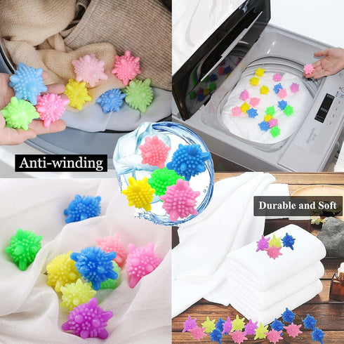 20 Pieces Washer Balls,Washing Machine Ball,Reusable Non-tangled Environmentally Friendly Laundry Ball,Non-tangled Laundry Ball for Washing Machin...