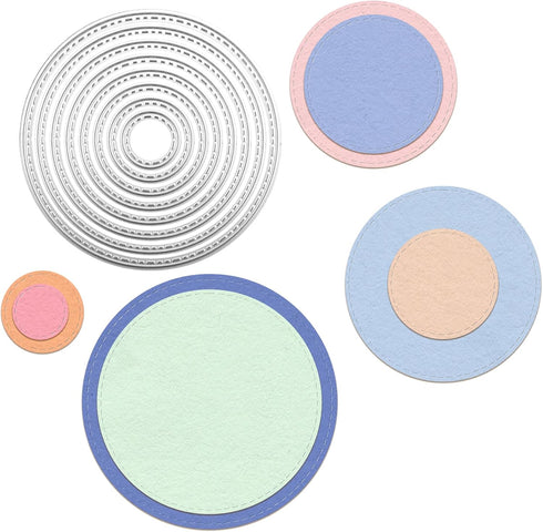Circle Metal Dies for Paper Crafting & Card Making, Metal Die Cuts for Card Making, Cutting Dies for Card Making, Card Making Dies, Cutting Dies f...
