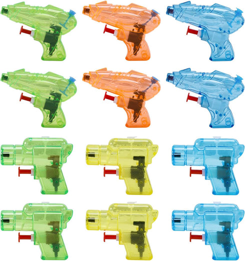 12 Packs Water Gun for Kids Squirt Toys Outdoor Beach Swimming Pool Game Summer Party Favor...