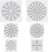 6 Pieces Mandala Dot Painting Tool Stencils Template Set, 4/8/12/16 Segment Creative Mandala Stencils Reusable Painting Stencils for DIY Painting ...