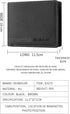 Men Wallet Black PU Material 4 Credit Card Holder 2 Money Pockets 1 Clear Window Suitable for Men Women Gifts without RFID Slim Small Wallets for ...