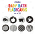 merka High Contrast Baby Toys for Newborn Mold free Bath Toys Black and White Cards for Babies Set of 30 Floating Flashcards Sensory and Visual Le...