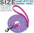 6ft Small Dog Leash, Reflective Dog Leash, Lightweight Nylon Rope Braided Dog Training Leash Walking Cute Puppy Dog Lead (1/3", pink dog lead)...