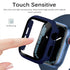 Miimall Compatible for Apple Watch Series 8 Case 45mm with Screen Protector Anti-Scratch Shockproof Hard PC and Tempered Glass Film Bumper Case fo...