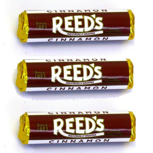 Reed's Classic Cinnamon Hard Candy - Individually Wrapped - Since 1893 (Cinnamon, Pack of 3)...