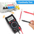 WGGE Digital Multimeter with Case, DC AC Voltmeter, Ohm Volt Amp Test Meter and Continuity Test Diode Voltage Tester for Household Outlet, Automot...