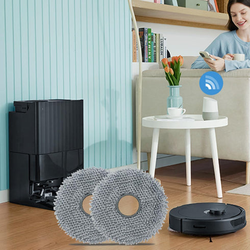 Vacuum Mop Pads For roborock Q Revo/Q revo MaxV Robot Vacuum (4)...