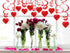 36PCS Heart Decorations Hanging Swirls - Valentines Day Party Supplies Favors Ceiling Decor...
