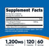 Nutricost Citrus Bergamot Capsules 1,200mg, 120 Capsules - 25:1 Bergamot Extract - 60 Servings, Gluten Free, Vegan & Non-GMO...