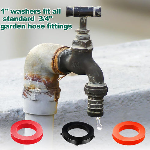 158 Pcs Faucet Rubber Washers and Garden Hose Gasket Assortment Kit for Assorted Outdoor Faucets Stem Worn and Plumbing Garden Shower Hose Washer ...