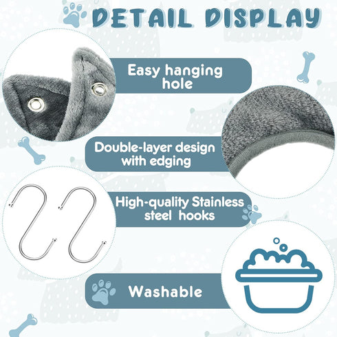 Shappy Dog Grooming Hammock Harness Pet Hammock Helper Towel Dog Hammock Restraint Bag Cat Grooming Sling Holder for Nail Trimming Clipping Bathin...