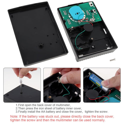DC/AC Voltage Current Resistance Electrician Tool Mechanical Multimeter with Test Leads, Handheld Analog Multimeter Pointer Tester...