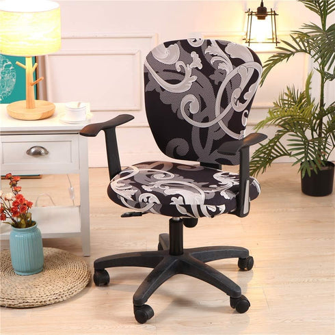 Melaluxe Computer Office Chair Covers - Protective & Stretchable Universal Chair Cover Stretch Rotating Chair Slipcover...