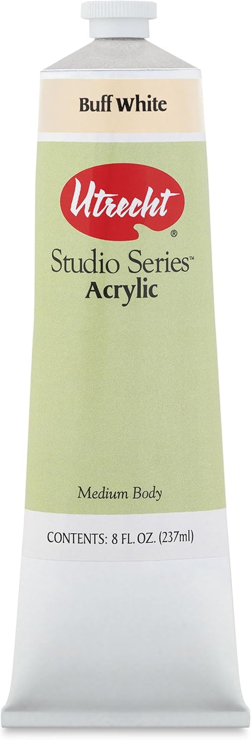 Utrecht Studio Series Acrylic Paint - Buff White, 237 ml tube...