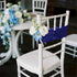 Poise3EHome Sequin Chair Sashes Navy Blue Folding Chair Covers Bow for Wedding Party Reception Decorations, 10 PCS...