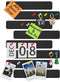 Bulletin board, Jeethemy Felt Pin Board Bar Strips, Self Adhesive Cork Boards for Walls with 35 Push Pins for Bedrooms Offices Home Decoration,8 P...