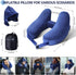 Sunany Neck Pillow for Travel Inflatable Airplane Pillow Comfortably Supports Head,Neck and Chin,Inflatable Travel Pillow with Soft Velour Cover,H...