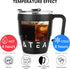 Bincoo 480ML Stainless Steel Coffee Mug with Straw-Pour Over Coffee Maker Set with Collapsible Coffee Dripper Thermal Coffee Mug for Home Office (...