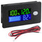DROK RV Battery Monitor 12v - LCD Display Golf Cart Battery Meter 10-100v, Car Voltage Meter Temperature Gauge for DIY Project...