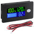 DROK RV Battery Monitor 12v - LCD Display Golf Cart Battery Meter 10-100v, Car Voltage Meter Temperature Gauge for DIY Project...