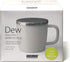 FORLIFE Dew Glossy Finish Brew-In-Mug with Basket Infuser &"Mirror" Stainless Lid 11 oz. (Lime)...