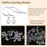 160 PCS/80 Pairs White Gold Tone Earring Hooks Hypoallergenic Ear Wires Fish Hooks with 100 PCS Clear Silicone Earring Backs and 100 PCS Jump Ring...