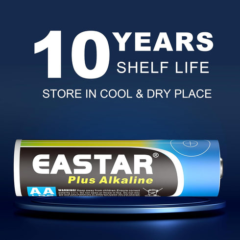 AA Batteries with Power Boost, Alkaline Double AA Batteries (10 Pack)- Ultra Long-Lasting, 10 Years Shelf Life, High-Performance 1.5V LR6 & AA Bat...
