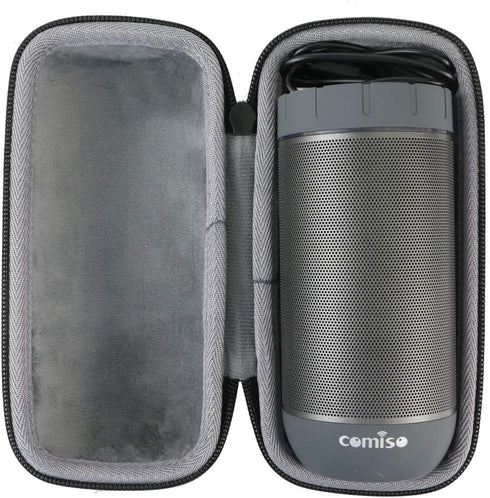 co2CREA Hard Travel Case Replacement for COMISO X26 Waterproof Bluetooth Speakers Outdoor Wireless Portable Speaker,Black Case+Inside Grey......