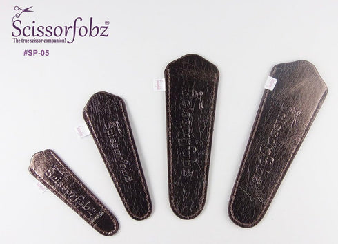 Scissors sheaths by SCISSORFOBZ with ScissorGripper -VALUE PACK-4 sizes- Designer Scissor Covers Holders for embroidery sewing quilting - Quilters...
