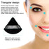 12 Pieces Black Cosmetic Powder Puff,2.76 inch Portable Soft Sponge Setting Face Puffs,Triangle Velvet Powder Puff with Ribbon Band Handle for Loo...