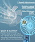 HonHey Handheld Fan, 2PCS Super Mini Personal Fan with Rechargeable Battery Operated 3 Adjustable Speed, Portable Handheld Fan for Girls Women Kid...