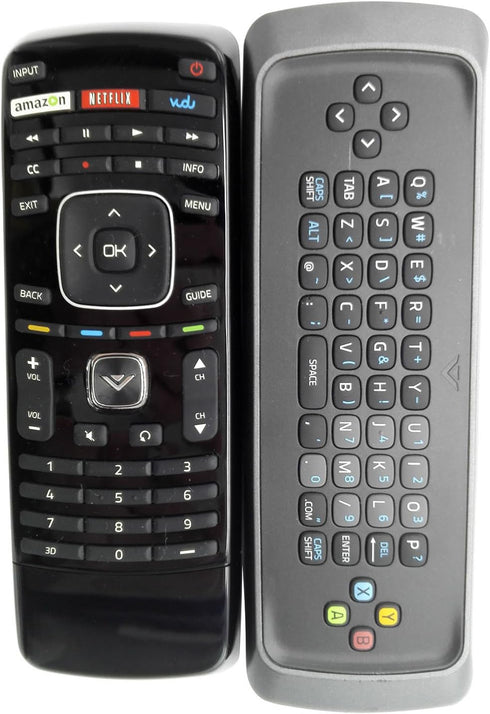 New XRT301 QWERTY Keyboard Remote fit for VIZIO M420SV M470SV M550SV M420SL M470SL M550SL M420SV M470SV M550SV M370SR M420SR M420KD E551VA Interne...