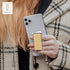 HANDL New York Yellow Glitter HANDLstick Silver Glitter Grip and Stand for Smartphone...
