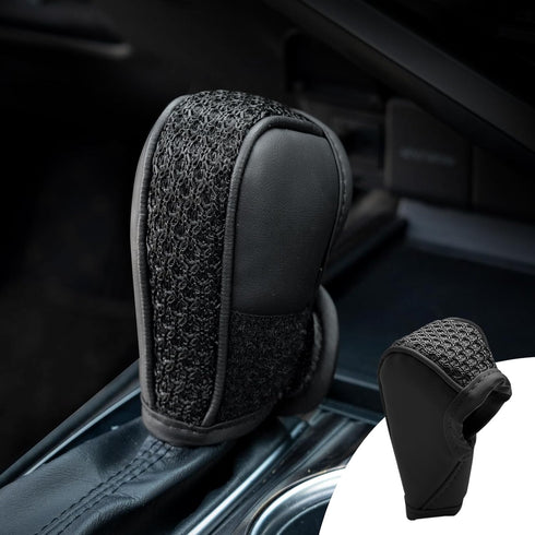 Car Gear Shift Cover, Non-Slip Gear Stick Shift Knob Cover Protector Automotive Interior Accessories for Car, SUV, Truck (Black)...