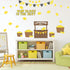 Whaline 92Pcs Lemonade Stand Bulletin Board Decoration Kit Summer Plaid Bulletin Board Set Yellow Lemon Cutouts with Glue Points for Classroom Sch...