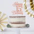 Happy 15th Birthday Cake Topper, Cheers to 15 Years, Hello 15, 15th Birthday Anniversary Party Decorations Rose Gold Glitter....