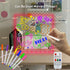 Fanrui Acrylic Dry Erase Board Multifunctional 7 Colors Remote Control Light 5.9x5.9" Clear Desktop Note Memo Board with Timmer & Dimmer, Rewritab...