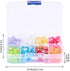 LiQunSweet 320 Pcs 8-Colors Clear Acrylic Beads Sweet Heart 8mm Dyed AB-Color Loose Beads in Bulk for Necklace Bracelet Earrings Jewelry Making...