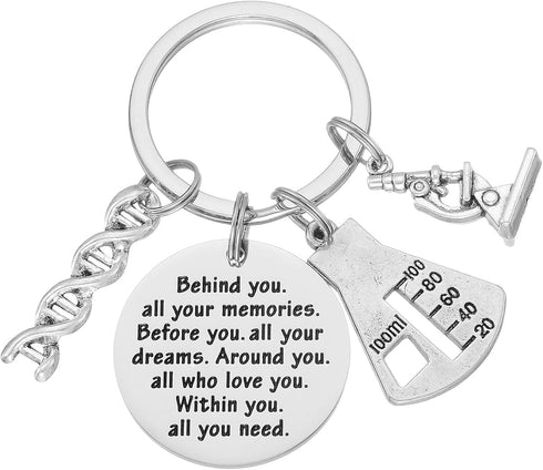 Chemistry Keychain Gifts for Biology Keychain Teens Physics Teachers Scientist Students Graduation Chemistry Keychain...