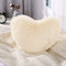 MOOWOO Fluffy Heart Pillow, Shaggy Plush Faux Fur and Sherpa, Cute Soft Throw Cushion, Valentines Day Decorative for Home Bed Couch Gift for Thank...